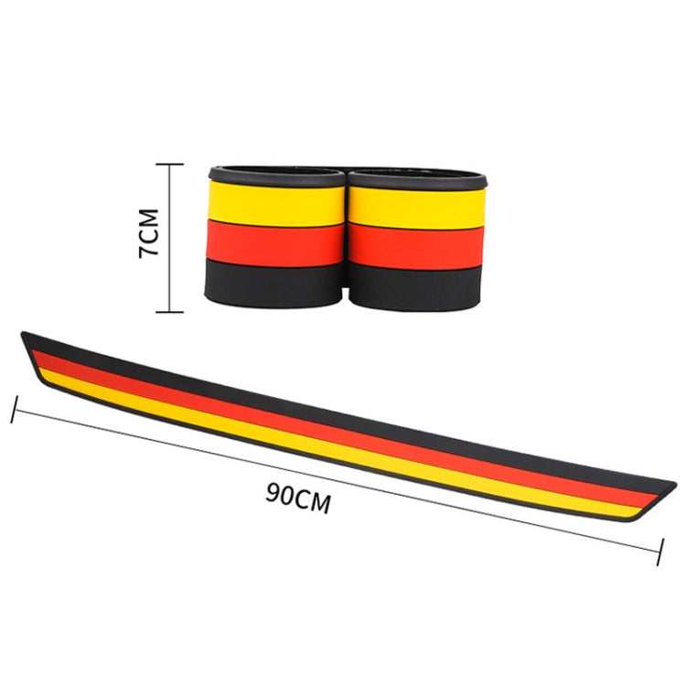 Car Trunk Anti-collision Strip Threshold Decoration Protection Sticker(British Red) by buy2fix