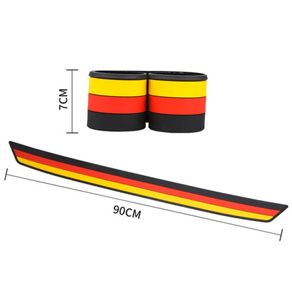 Car Trunk Anti-collision Strip Threshold Decoration Protection Sticker(British Red) by buy2fix