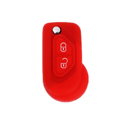 For Citroen C5/Elysee 2pcs Silicone Key Protector(Red) - In Car by buy2fix | Online Shopping UK | buy2fix