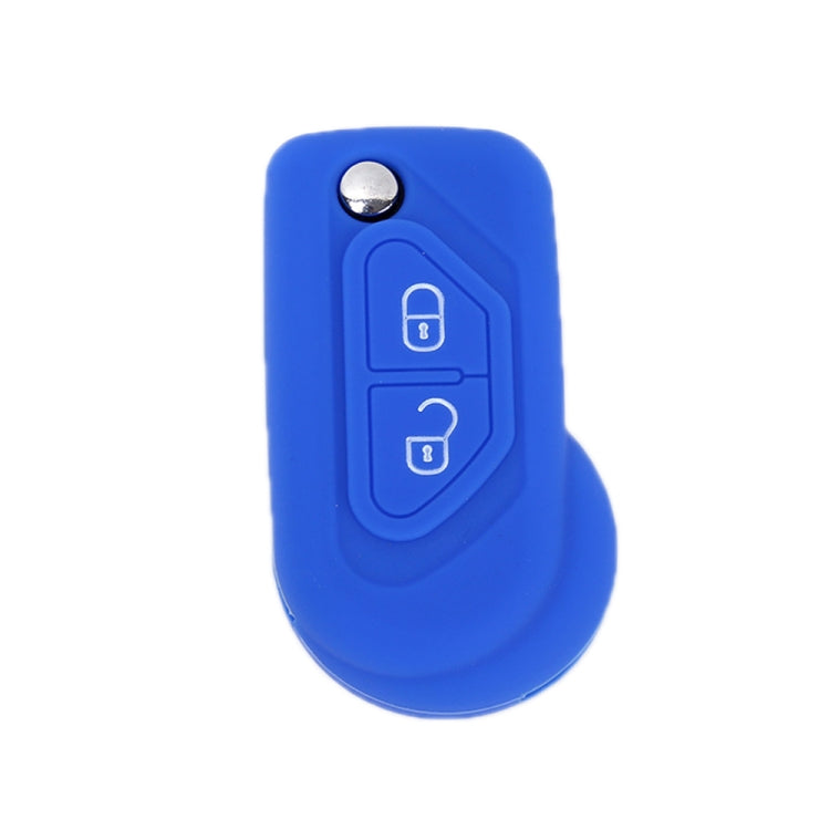 For Citroen C5/Elysee 2pcs Silicone Key Protector(Sea Blue) - In Car by buy2fix | Online Shopping UK | buy2fix