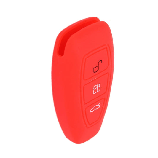 For Ford Focus/Mondeo 2pcs Folding Three-Button Key Protect Cover(Red) - In Car by buy2fix | Online Shopping UK | buy2fix