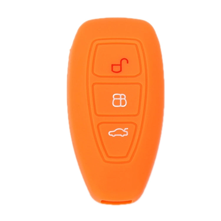 For Ford Focus/Mondeo 2pcs Folding Three-Button Key Protect Cover(Orange) by buy2fix