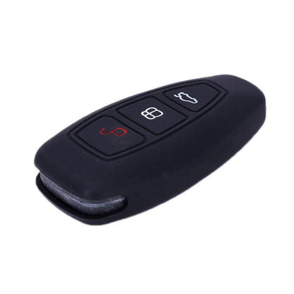 For Ford Focus/Mondeo 2pcs Folding Three-Button Key Protect Cover(Orange) by buy2fix