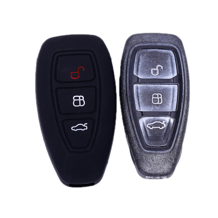 For Ford Focus/Mondeo 2pcs Folding Three-Button Key Protect Cover(Orange) by buy2fix