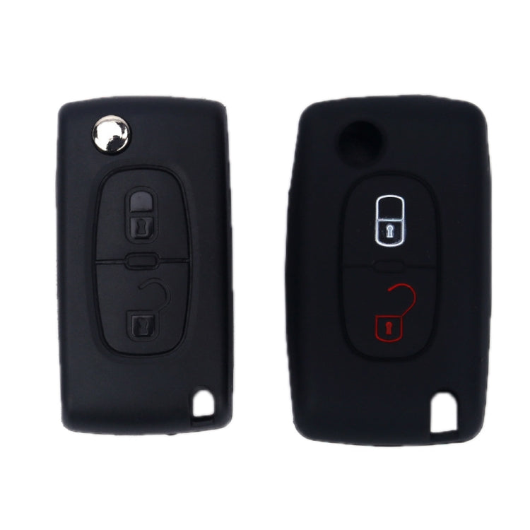 2pcs Car Key Cover for Peugeot 206/207/4008/3008 Citroen Sega/Triumph/C5(Orange) by buy2fix