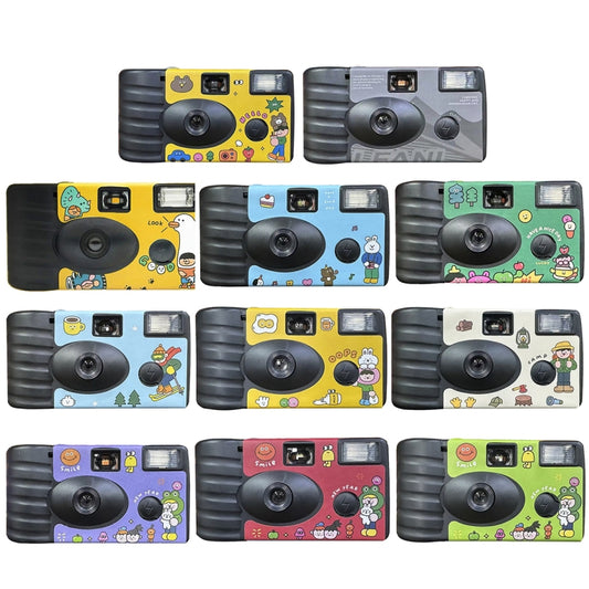 27pcs Click Retro Film Camera Waterproof Cartoon Decorative Stickers without Camera by buy2fix