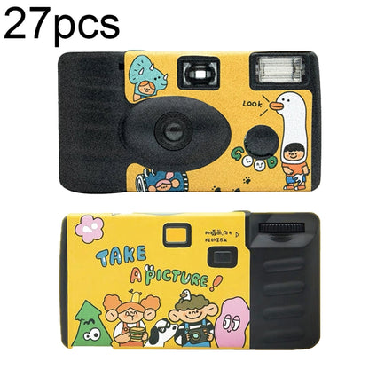 27pcs Illustration Retro Film Camera Waterproof Cartoon Decorative Stickers without Camera - Consumer Electronics by buy2fix | Online Shopping UK | buy2fix