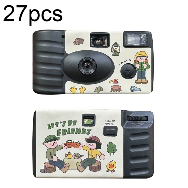 27pcs Friend Retro Film Camera Waterproof Cartoon Decorative Stickers without Camera - Consumer Electronics by buy2fix | Online Shopping UK | buy2fix