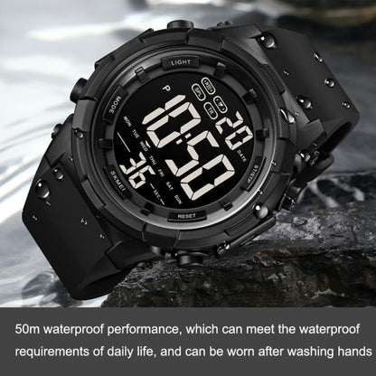 SKMEI 1845 Outdoor Waterproof Large Dial Multifunctional Sports Men Watch(Titanium) - Sport Watches by SKMEI | Online Shopping UK | buy2fix