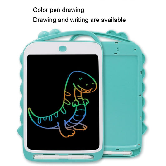 10 inch Cartoon Dinosaur LCD Writing Board Colorful Children Painting Board(Light Blue) by buy2fix