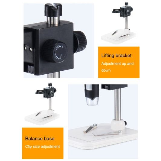 DM3 4.3-Inch Screen LED Light 1000X HD Portable Electronic Digital Microscope, Specification: Plastic by buy2fix