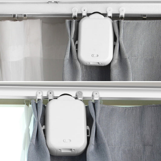 X101 Smart Home Automatic Curtain Machine With RC, Style: Roman Pole Model Double Host+Gateway by buy2fix