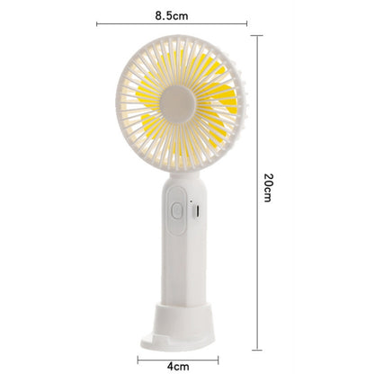 M9 Handheld Mini Fan Outdoor USB Charging Desktop Fan 2500mAh(Yellow) - Consumer Electronics by buy2fix | Online Shopping UK | buy2fix