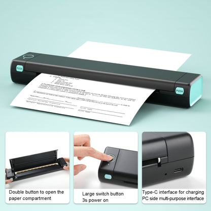 M08F Bluetooth Wireless Handheld Portable Thermal Printer(Black Letter Version) - Printer by buy2fix | Online Shopping UK | buy2fix