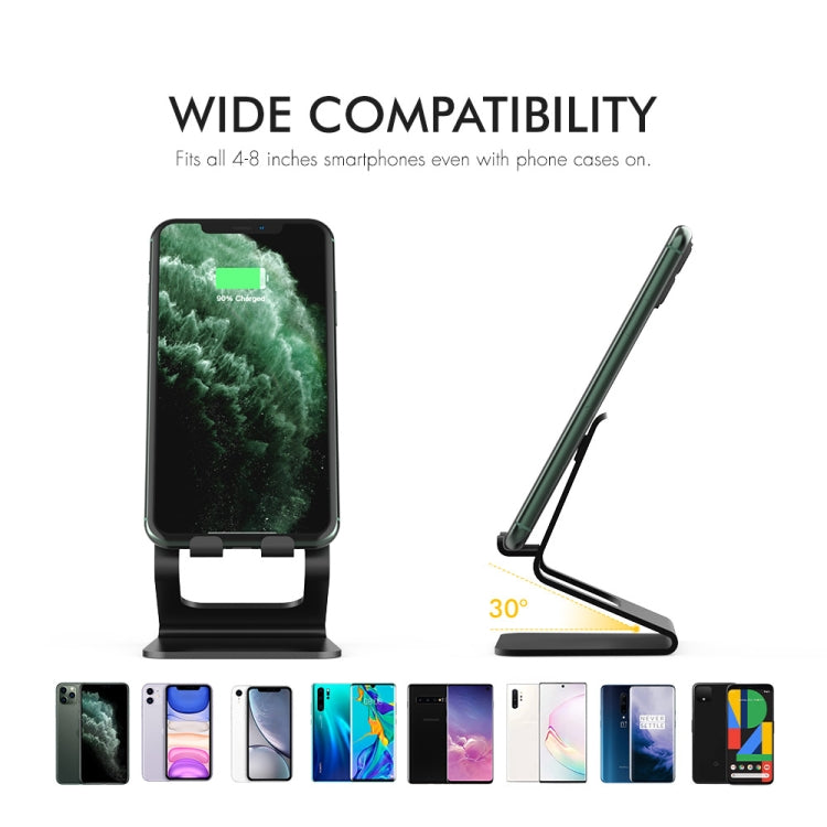 AhaStyle ST02 Mobile Phone Aluminum Alloy Fixed Bracket Storage Charging Base(Rose Gold) by AhaStyle