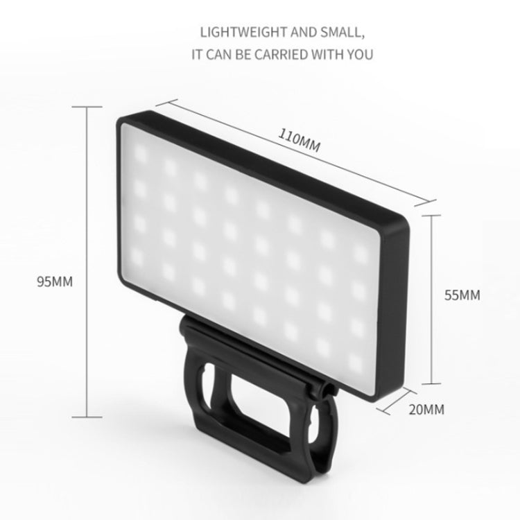 Outdoor Live Photography Multi-angle Brightness Adjustment Mobile Phone Fill Light, Specification: Monochrome White Light - Consumer Electronics by buy2fix | Online Shopping UK | buy2fix