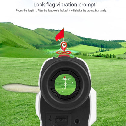 PGM JQ015 IP54 Waterproof Golf Laser Distance Meter Telescope, Measuring Distance: 600m(White) - Binoculars by PGM | Online Shopping UK | buy2fix