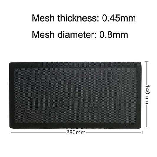 10pcs 14x28cm With Magnetic Suction Ordinary Version PVC Cooling Fan Dust Net Desktop Computer Industrial Fan Filter Cover by buy2fix