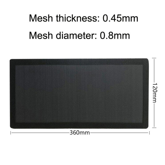 10pcs 12x36cm With Magnetic Suction PVC Cooling Fan Dust Net Desktop Computer Industrial Fan Filter Cover by buy2fix