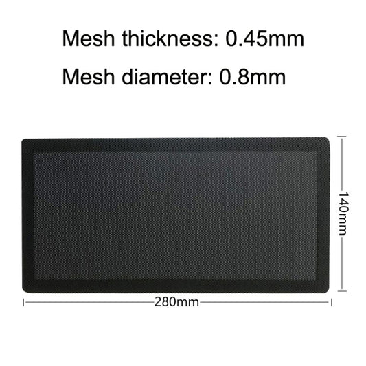 10pcs 14x28cm Encryption Version PVC Cooling Fan Dust Net Desktop Computer Industrial Fan Filter Cover by buy2fix