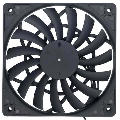 FANNER Ice Soul F12012 Desktop Chassis Ultra-thin 4pin Cooling Fan Intelligent PWM Speed Regulation(Black) by buy2fix