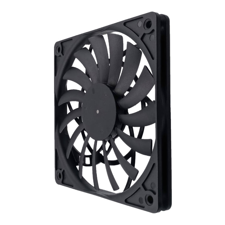 FANNER Ice Soul F12012 Desktop Chassis Ultra-thin 4pin Cooling Fan Intelligent PWM Speed Regulation(Black) by buy2fix