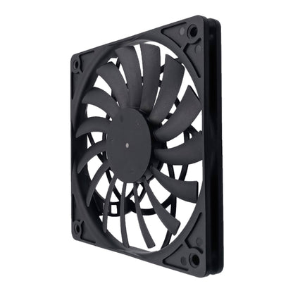 FANNER Ice Soul F12012 Desktop Chassis Ultra-thin 4pin Cooling Fan Intelligent PWM Speed Regulation(Black) by buy2fix