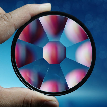 77mm 8-Sided Kaleidoscope Glass Photography Foreground Blur SLR Filter by buy2fix