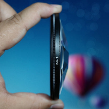 77mm 8-Sided Kaleidoscope Glass Photography Foreground Blur SLR Filter by buy2fix