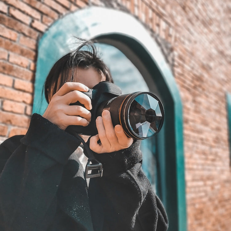 77mm 8-Sided Kaleidoscope Glass Photography Foreground Blur SLR Filter by buy2fix