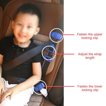 Car Child Seat Safety Belt Adjustment Anti-collision Limit Fixer(Blue) - In Car by buy2fix | Online Shopping UK | buy2fix