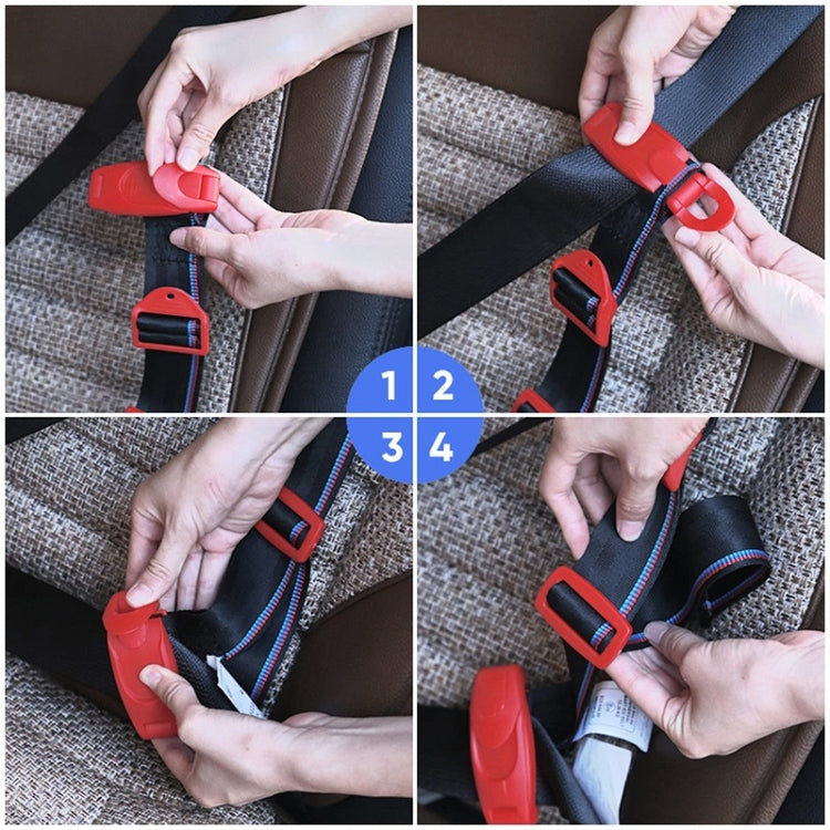 Car Child Seat Safety Belt Adjustment Anti-collision Limit Fixer(Red) - In Car by buy2fix | Online Shopping UK | buy2fix