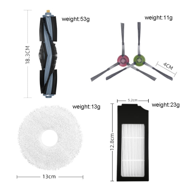 2pairs Side brush For Ecovacs X1 Onmi / X1 Turbo Vacuum Cleaner Accessories - Consumer Electronics by buy2fix | Online Shopping UK | buy2fix