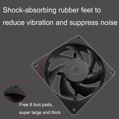 MF14025 4pin High Air Volume Low Noise High Wind Pressure FDB Magnetic Suspension Chassis Fan 2000rpm (Black) by buy2fix