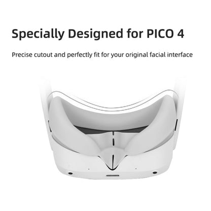 For PICO 4 Hifylux PC-PF26 Silicone Eye Mask VR Glasses Sweat-proof Blackout Case(Gray White) - Consumer Electronics by Hifylux | Online Shopping UK | buy2fix