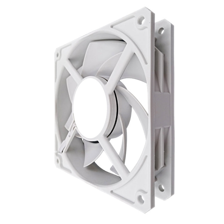 MF12025 4pin High Air Volume High Wind Pressure FDB Magnetic Suspension Chassis Fan 2200rpm (White) by buy2fix