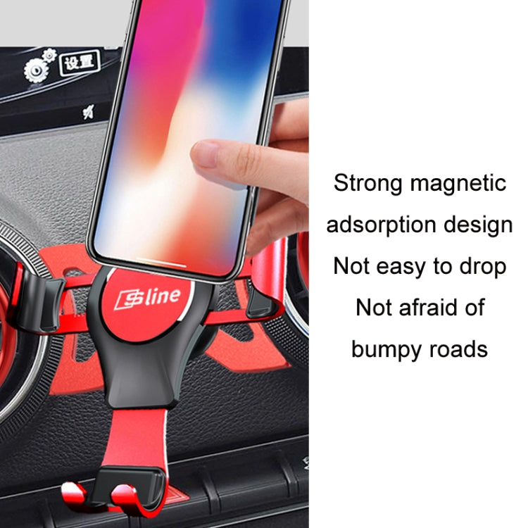 For Audi Car Strong Magnetic Phone Holder(Q2L Stand 1 Silver) by buy2fix