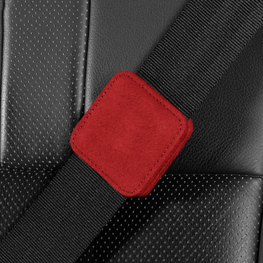 Car Seat Belt Limiter Elastic Adjuster Magnetic Fixation(Red) by buy2fix