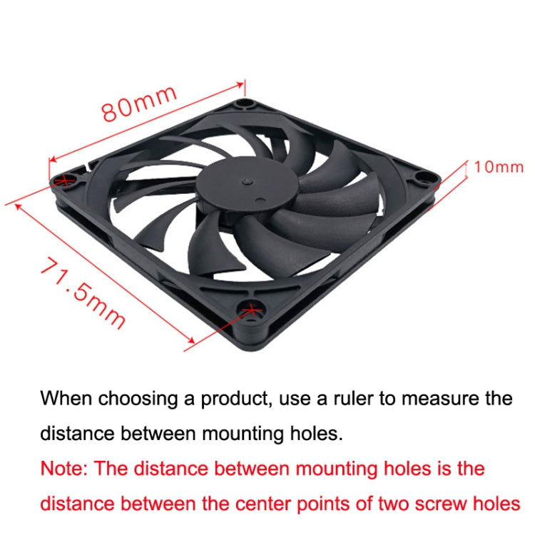 FANNER Ice Soul F8010 Ultra Thin 4pin PWM Intelligent Speed Adjustment Chassis Fan by buy2fix