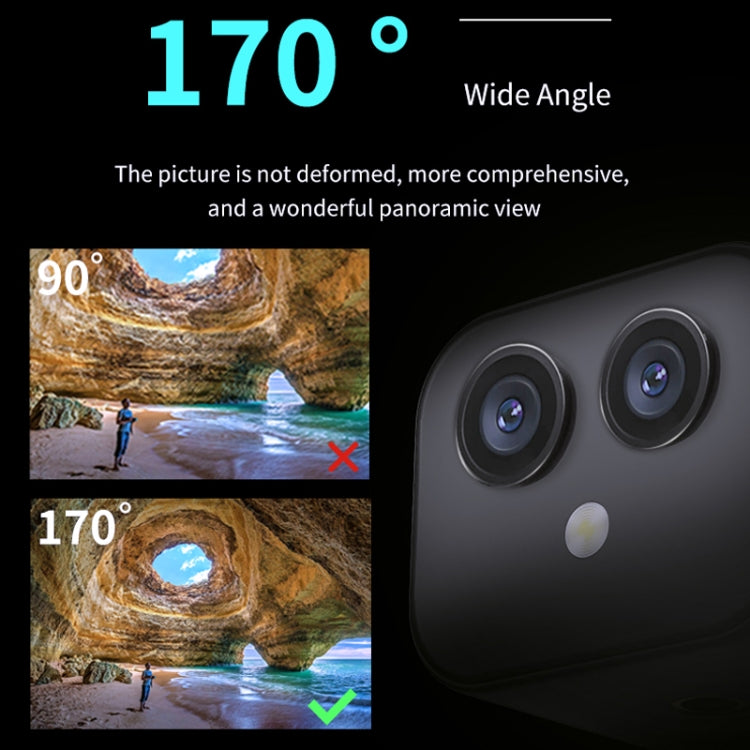 D3 HD 4K Dual Lens Wifi Camera Mobile Phone Wireless Remote Two Way Intercourse Monitoring Camera by buy2fix