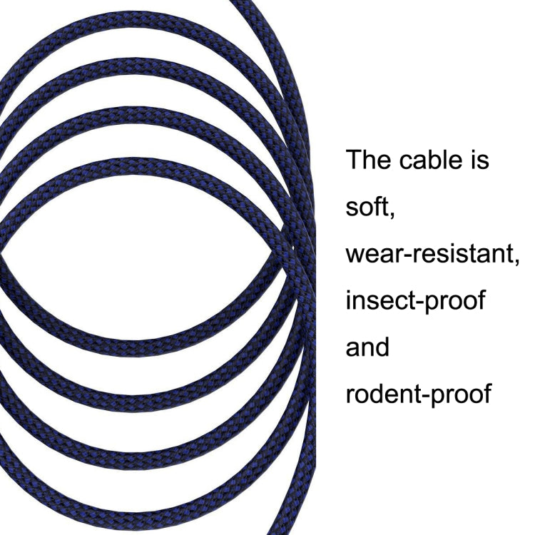 12m Blue and Black Net TRS 6.35mm Male To Caron Female Microphone XLR Balance Cable by buy2fix