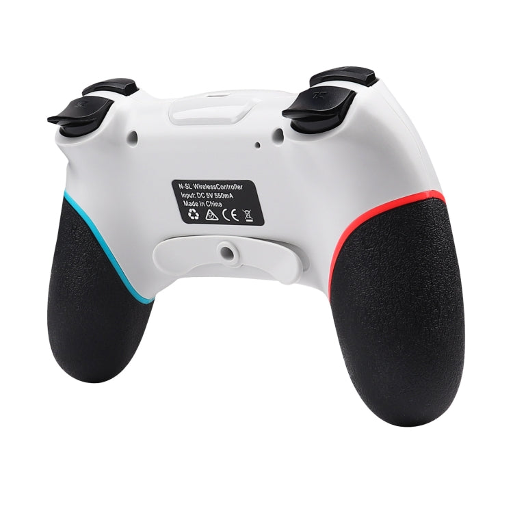 For Nintendo Switch Pro Wireless Bluetooth Handle with Macro Programming & Somatosensory Wake-up(White Red Blue) - Gamepads by buy2fix | Online Shopping UK | buy2fix