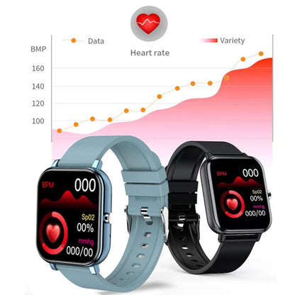 H10 1.69 inch Screen Bluetooth Call Smart Watch, Support Heart Rate/Blood Pressure/Sleep Monitoring, Color: Black Net+Silicone - Smart Wear by buy2fix | Online Shopping UK | buy2fix