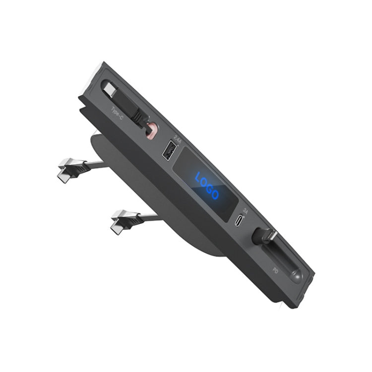 For Tesla Model 3 / Y 27W Quick Interior Charger Intelligent USB-C/Type-C Docking Station HUB by buy2fix