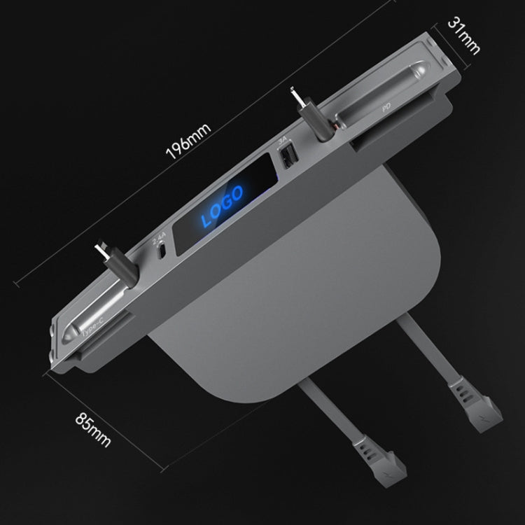 For Tesla Model 3 / Y 27W Quick Interior Charger Intelligent USB-C/Type-C Docking Station HUB by buy2fix