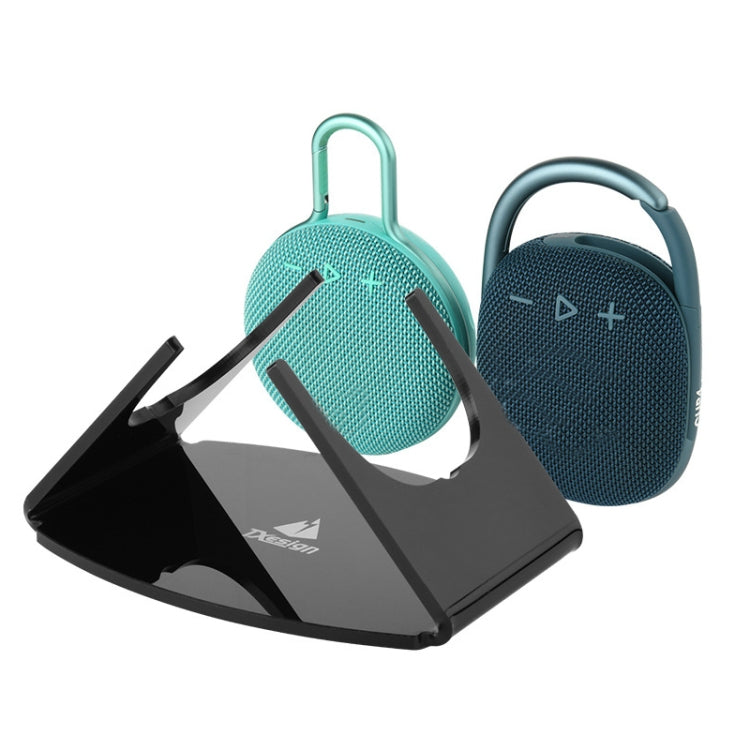 For JBL Clip 3/4 Speaker Storage Stand Acrylic Desktop Audio Base(Black) by buy2fix