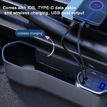 Vehicle Seat Gap Storage Box Organizer Front Seat Console Side Pocket ,Spec: No Wireless Charging Upgrade Wire -  by buy2fix | Online Shopping UK | buy2fix