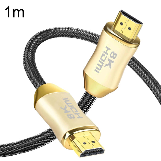 CO-HD801 1m HDMI 2.1 Version 8K 60Hz For PS4 Cable Projector Notebook Set-Top Box Cable(Gold) by buy2fix