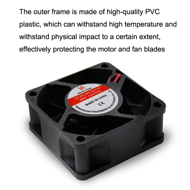 XIN RUI FENG 5V Ball Bearing 6cm Quiet DC Cooling Fan by XIN RUI FENG