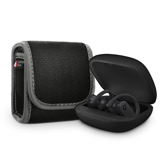 For Powerbeats Pro Earphone Charging Box Storage Bag Thickened Anti-fall Protection Bag(Black) - Other Case by buy2fix | Online Shopping UK | buy2fix